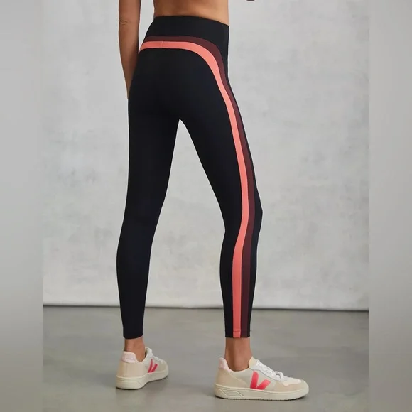 Splits59 Sydney Leggings Black Peach Burgundy Active Athleisure Women’s Medium - Picture 2 of 10